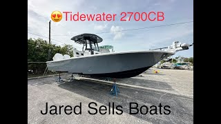 Sea Trial Tidewater 2700 Carolina Bay with 300hp Yamahas For sale [upl. by Whelan]