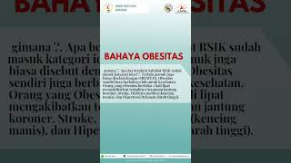 BAHAYA OBESITAS ‼️ [upl. by Hakkeber]