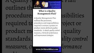 What is a Quality Management Plan  Quality Management Plan Explained [upl. by Aiyotal]