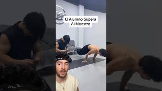 El Alumno Supera Al Maestro calisthenics viral fitness [upl. by Nodnerb]