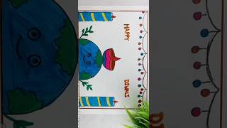 Beautiful 😍 Diwali Card drawing Diwali Diya drawingDiwali poster drawing art shorts short [upl. by Ori263]