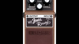 Boss FRV 1 63 Fender Spring Reverb Pedal  PMT [upl. by Ahsilrac]