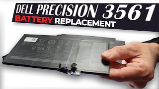 How To Upgrade or Replace Your Battery  Dell Precision 3561 [upl. by Ahsinirt564]