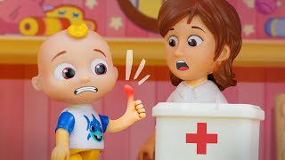 Ouchie Ouch Song  CoComelon Toys Nursery Rhymes amp Kids Songs [upl. by Idnem]