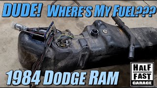 1984 Dodge Ram Project No Fuel No Start Whats Wrong [upl. by Idnib164]