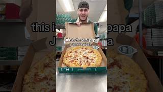 Is this The VIRAL Papa Johns Pizza wow viral youtubeshorts shorts better pizza food fyp [upl. by Anahahs]