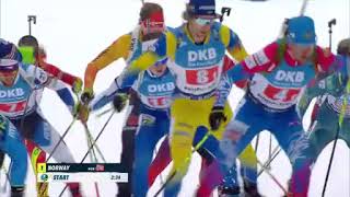 Biathlon  quot Staffel Herren quot  Ruhpolding 2020  quot Relay Men quot [upl. by Bob]