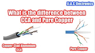 What is the difference between CCA and Pure Copper  UTP Cables [upl. by Yardley]