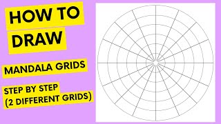 Mandala art  How to draw circles and grids  Mandala art for beginners  2022  ATM Creations [upl. by Sivie]