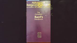 Shelf Tour 7  ADampD 2E The Complete Bard’s Handbook [upl. by Nnylear]