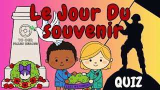 French Remembrance Day Quiz  Le Jour Du Souvenir Quiz Vocabulaire [upl. by Chas]