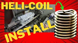 How to install helicoil in a cylinder head [upl. by Hisbe]