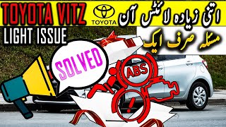 Toyota Vitz Ki ABS Airbag Check Engine Handbrake Lights On Problem Solve [upl. by Anderegg]