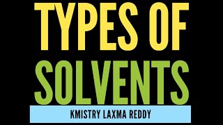 types of solvents aprotic amphiprotic protophilic protogenic [upl. by Nauqad]