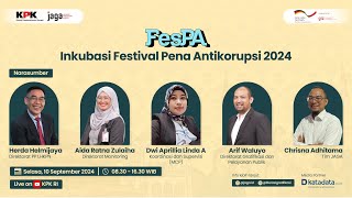 FESPA INKUBASI HARI KE1 FESTIVAL PENA ANTIKORUPSI 2024 [upl. by Billi888]