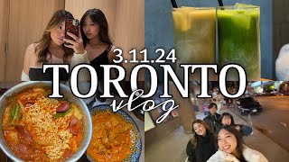 toronto vlog day 4  31124 poutine neo coffee pocha 1989 snowday bingsu [upl. by Enileve]