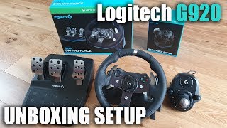 Logitech G920 steering wheel for a XBOXPC for Beginners Unboxing and Setup [upl. by Erual]