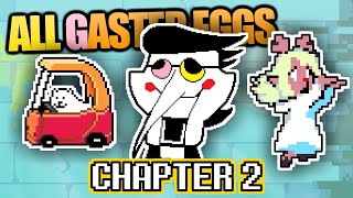 ALL Deltarune Chapter 2 GASTER EGGS Easter Eggs Secrets References and More Compilation [upl. by Brandon697]