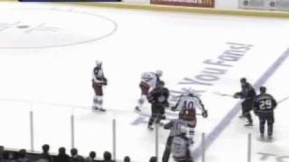 Francois Beauchemin vs Tom Kostopoulos Oct 16 2005 [upl. by Hardy]