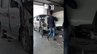 Maruti eeco car accident repairing 🧑‍🔧🔥🤙viralvideo newvideo newvideo [upl. by Lamej]