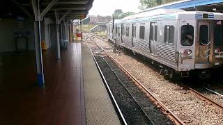 THE EL GOING AROUND THE LOOP AT 69TH STREET IN UPPER DARBY SEPTA [upl. by Gemina]