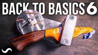 MAKING A KNIFE WITH NO POWER TOOLS PART 6 [upl. by Llednew358]