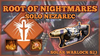 Solo Nezarec on Solar Warlock  Season of The Wish Destiny 2 [upl. by Tigdirb72]