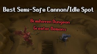 OSRS Best Cannon Spot For Greater Demons in Brimhaven Dungeon [upl. by Hugh310]