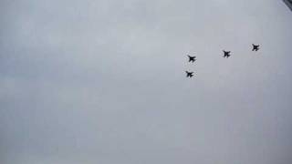 Lambeau Field military jet flyover [upl. by Anicul]