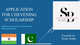 Chevening Scholarship application procedure  Indian Pakistani students  Step by step guidance [upl. by Gaut]