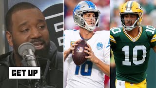 GET UP  Jared Goff is NFCs most powerful offensive player  Chris Canty preview Lions vs Packers [upl. by Myrtice]