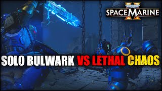 Crushing Some Thousand Sons With The Bulwark  SOLO Lethal Difficulty  Space Marine 2 [upl. by Anialad]