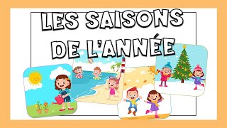 The 4 seasons song  La chanson des 4 saisons  Learning French for beginners [upl. by Rogerg]