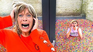 I Put 100 Million Orbeez In My Moms Backyard  Prank [upl. by Attesor]