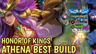 STRONG WOMEN BEST BUILD ATHENA JUNGLE  HARD HERO WITH HIGH AGILITY  HONOR OF KINGS [upl. by Fauman]