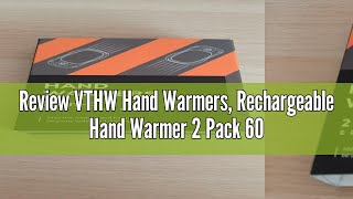 Review VTHW Hand Warmers Rechargeable Hand Warmer 2 Pack 6000mAh with Long Lasting Heating 3 Adjus [upl. by Lyndsie886]