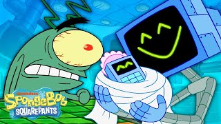 Plankton Becomes a Father 🤖  Karens Baby  SpongeBob [upl. by Lramaj]