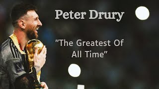 Peter Drury on Lionel Messi • All Iconic Commentaries [upl. by Anayaran363]