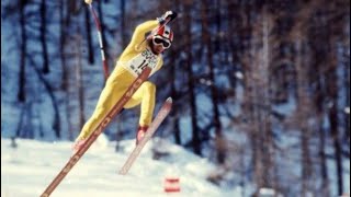 Franz Klammer Olympic Champion 1976 Victory Run Downhill [upl. by Aneekal877]