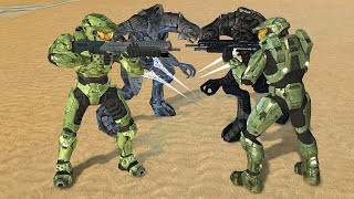 Halo 2 Master Chief and Arbiter VS Halo 3 Master Chief and Arbiter [upl. by Naeerb]