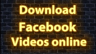 How to Download Facebook Videos online [upl. by Haimirej709]