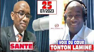 Tonton Lamine  Voix du Coeur santé avec Dr Coulibaly du 25 juillet 2023 Radio Kledu [upl. by Munniks]