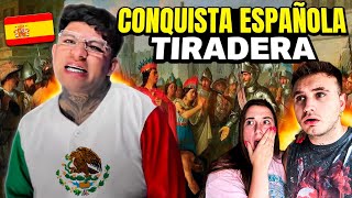 MEXICANO HACE TIRADERA A ESPAÑA POR LA CONQUISTA 😱🇲🇽 ESPAÑOLES REACCIONAN 🔥 como dice esto [upl. by Aicissej]