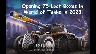 Opening 75 Christmas Loot Boxes in World of Tanks in 2023 [upl. by Annasor]