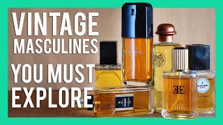 VINTAGE MASCULINE FRAGRANCES YOU SHOULD OWN  Perfume Review [upl. by Pampuch582]