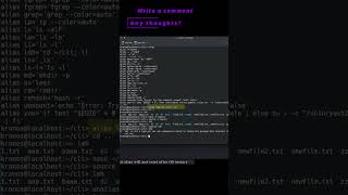 🐧 Linux CLI 10 Preview 🐧 create your aliases 🐧 linux shell cli konsole ubuntu fedora opensuse [upl. by Tonl646]