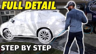 How I Do My Full Detail Step by Step  Hunters Mobile Detailing [upl. by Marih308]