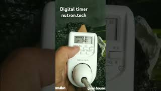 Simple digital timer nutrontech setting Masjid Hidayatullah Green House Melon [upl. by Mongeau395]