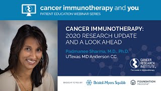 Cancer Immunotherapy 2020 Research Update and a Look Ahead with Dr Padmanee Sharma [upl. by Stefanac]