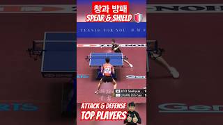 Technique 창과 방패 spear and shield 주세혁 tabletennis pingpong tennis attack defense [upl. by Ibbor504]